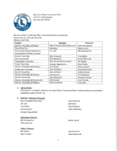 September 2021 TAC Special Meeting Minutes