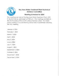 2024 TAC Meeting Schedule