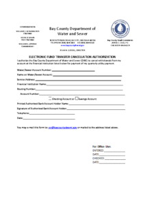 EFT Cancellation Form