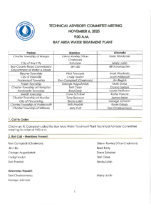 November 2025 TAC Minutes